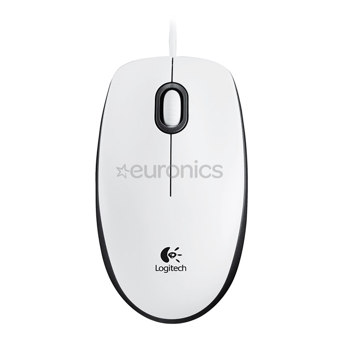 Logitech M100, белый - Оптическая мышь