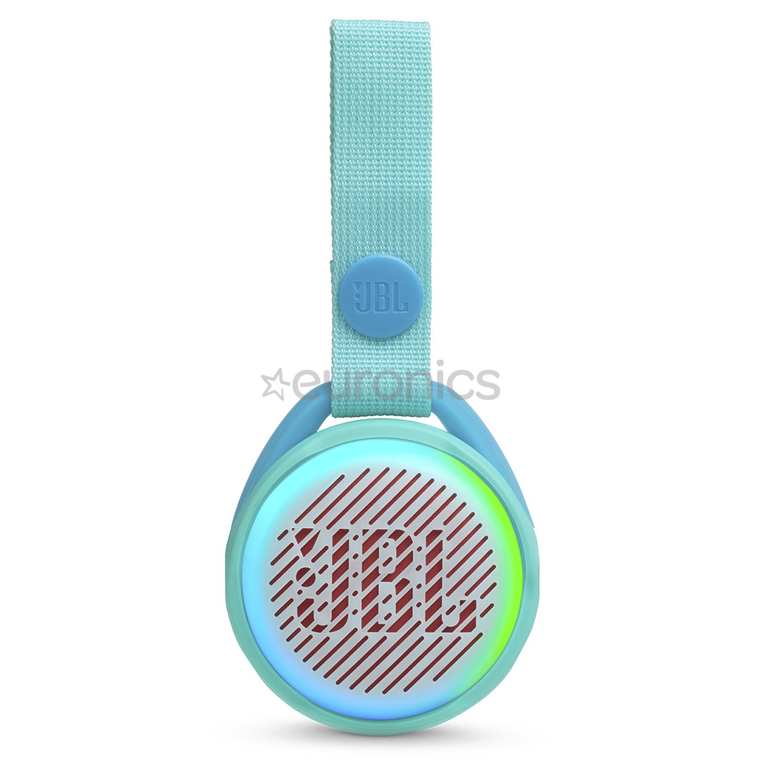JBL JR Pop, zila - Portatīvais bezvadu skaļrunis
