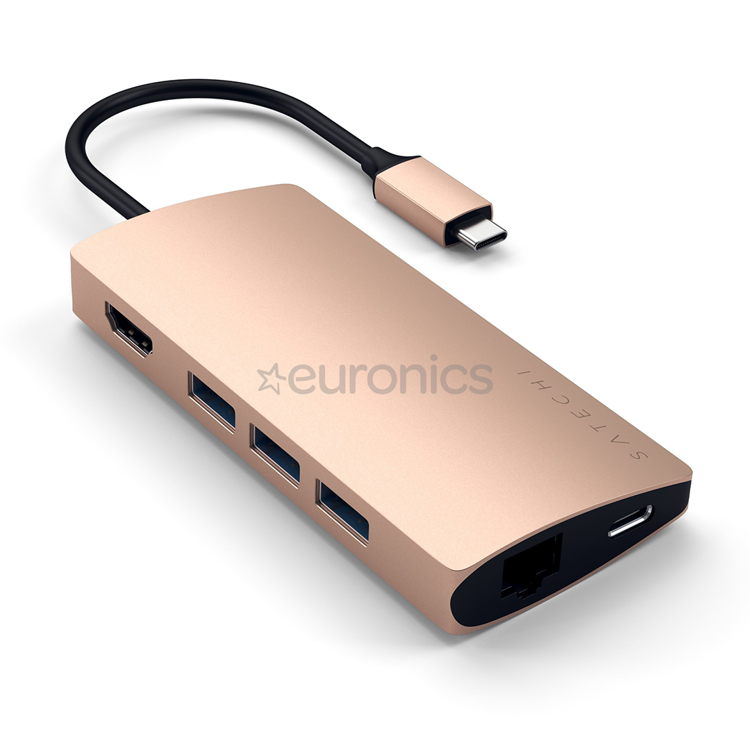 Adapteris USB-C Multi-Port 4K Gigabit Ethernet, Satechi