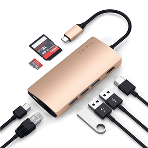 Хаб USB-C Multi-Port 4K Gigabit Ethernet Satechi