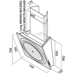 Cooker hood Loop, Elica / 780 m³/h