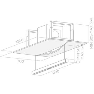 Cooker hood Empty Sky, Elica / 820 m³/h