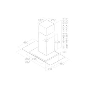 Вытяжка Flat glass, Elica / 386 m³/h