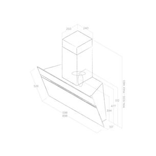 Cooker hood Stripe, Elica / 757 m³/h