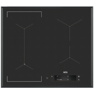 AEG, platums 59 cm, melna - Iebūvējama indukcijas plīts virsma IAE64843FB