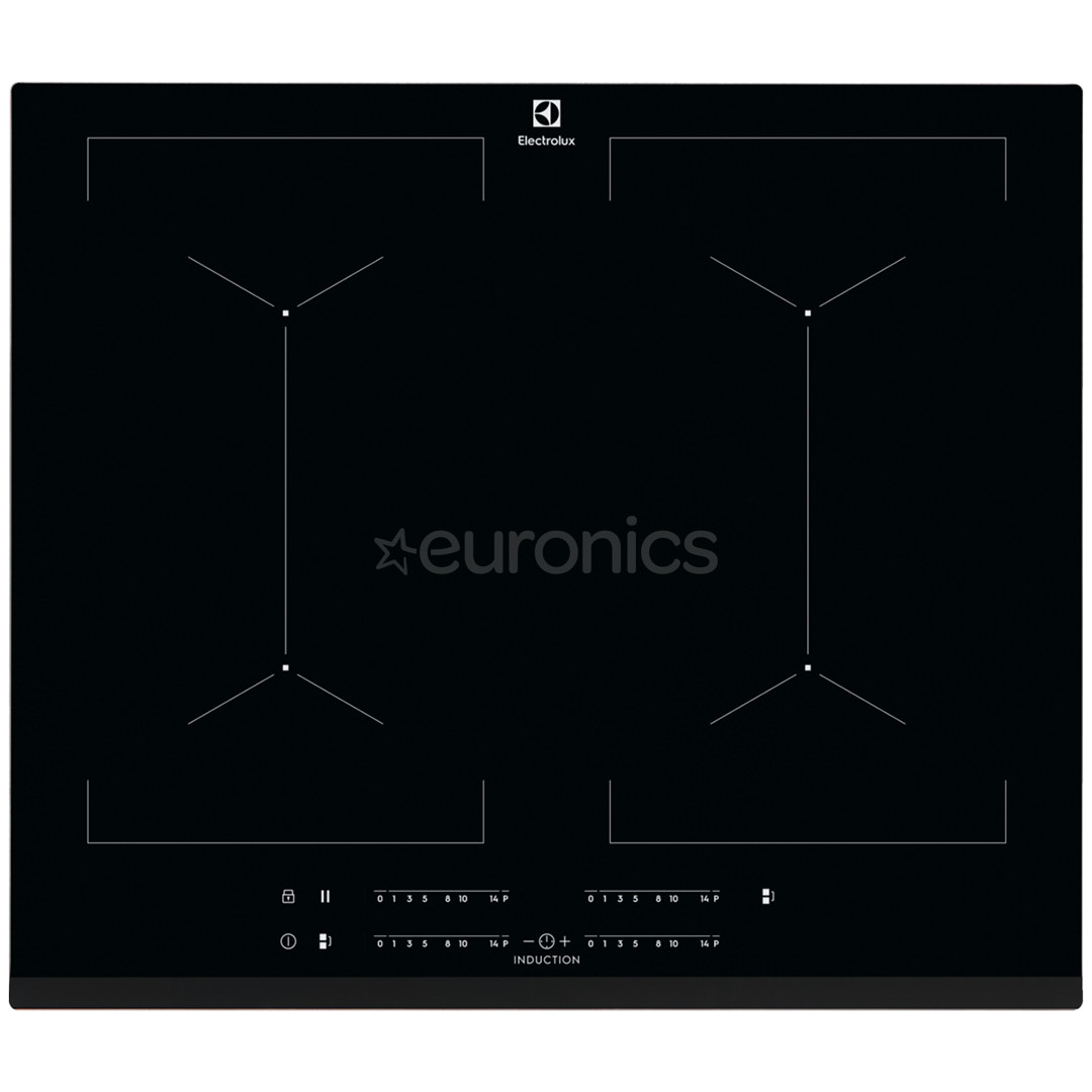 Electrolux, platums 59 cm, melna - Iebūvējama indukcijas plīts virsma