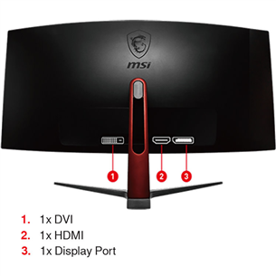 34" ieliekts UltraWide QHD LED VA monitors Optix MAG341CQ, MSI