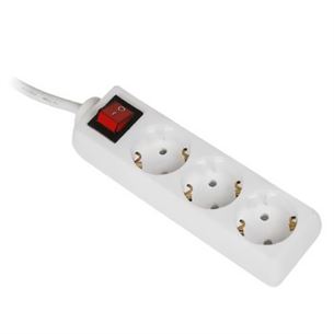 Hama, 3 m, 3 sockets, white - Power strip 00030535