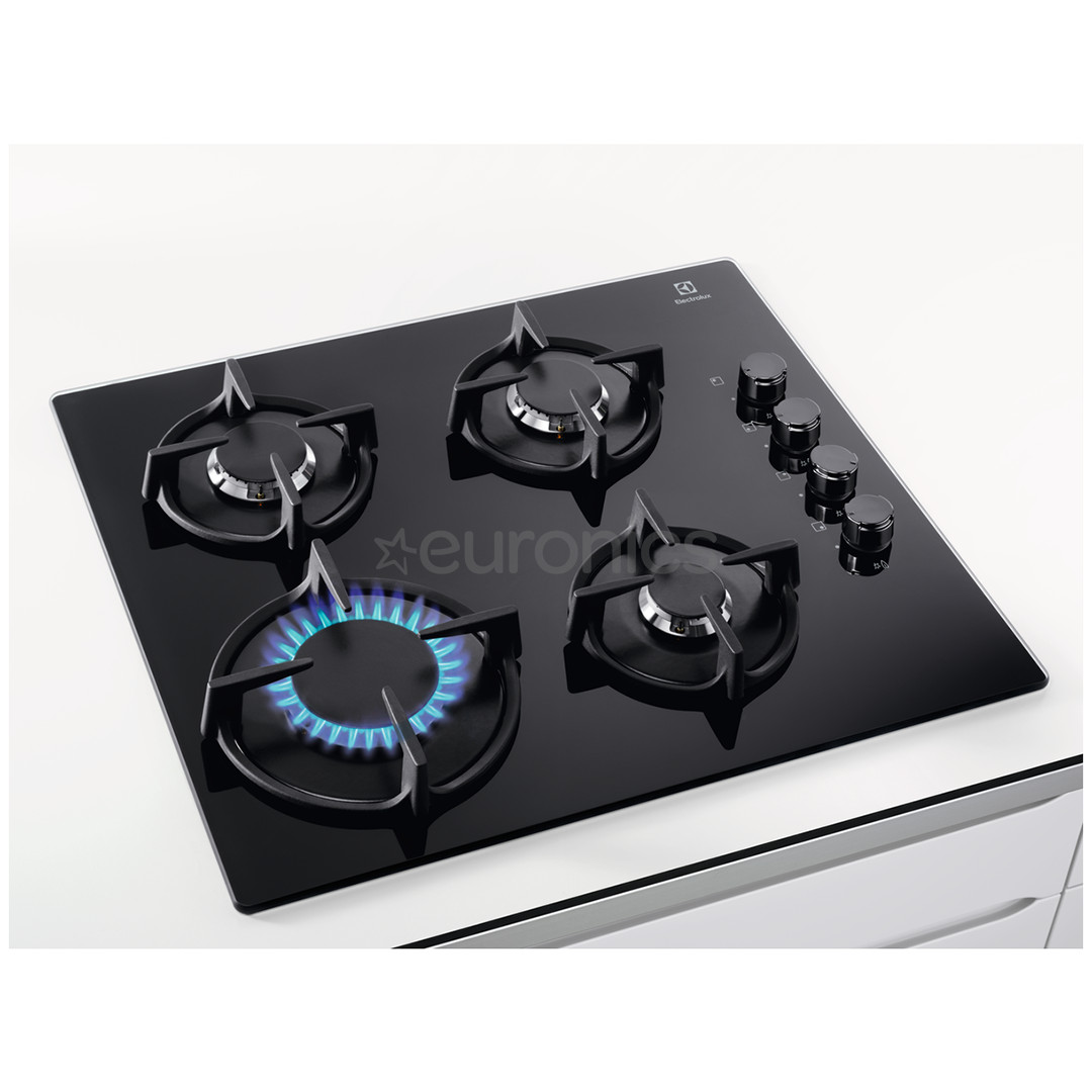Electrolux 600, ширина 59 см, черный - Интегрируемая газовая варочная панель