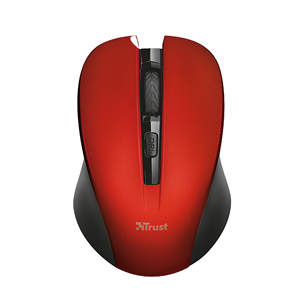 Trust Mydo Silent Click, black/red - Wireless Optical Mouse