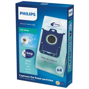 Philips s-bag anti-allergy, 4 gab. - Putekļu sūcēja maisiņi