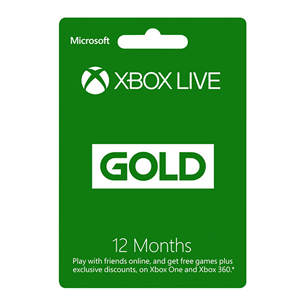 Карта Xbox Live GOLD (12 месяев)