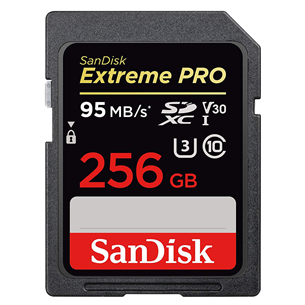 Atmiņas karte Extreme PRO SDXC, SanDisk / 256GB