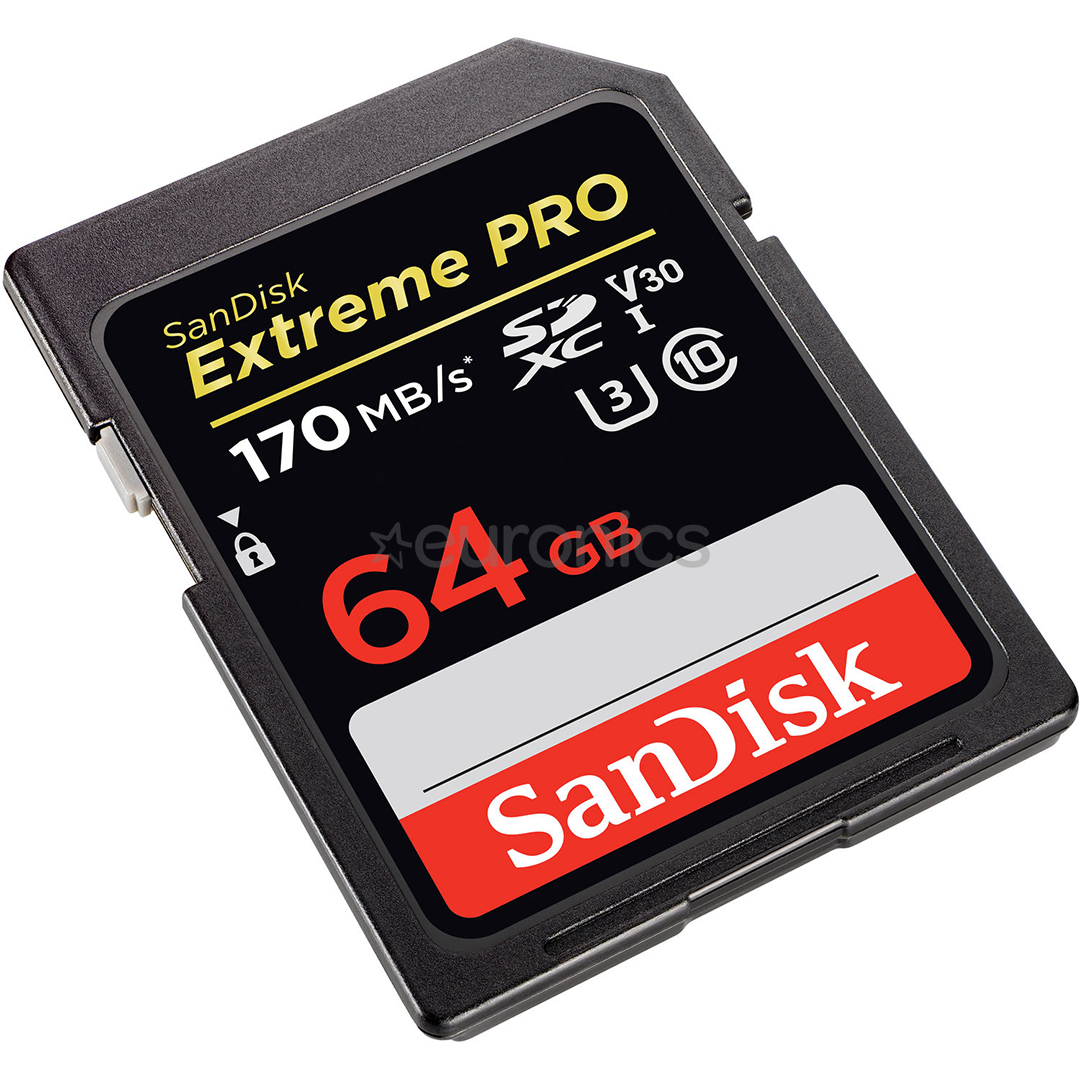 Atmiņas karte Extreme PRO SDXC, SanDisk / 64Gb