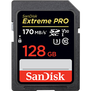 Atmiņas karte Extreme PRO SDXC, SanDisk / 128GB