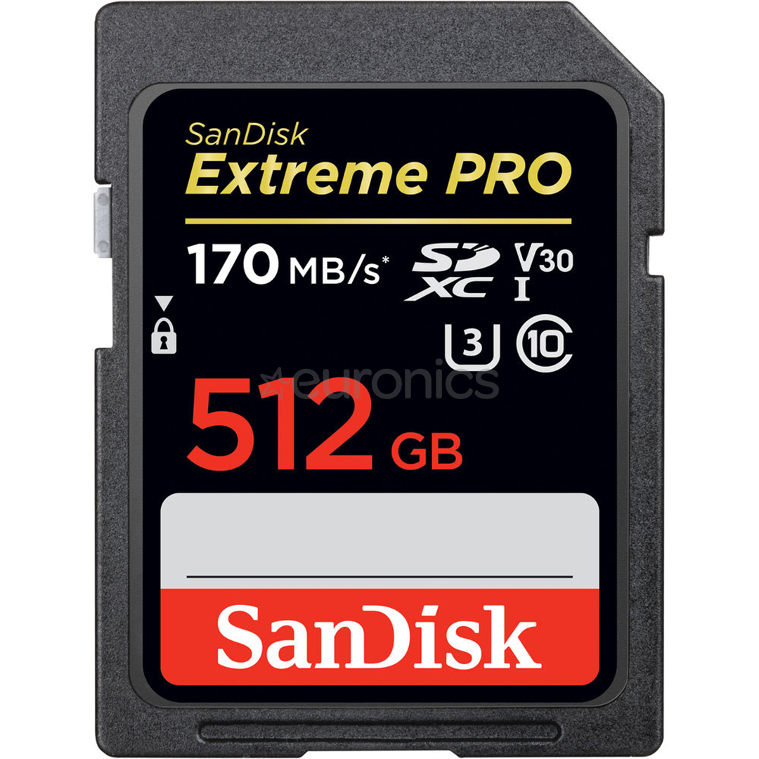 Карта памяти SDXC SanDisk Extreme PRO (512 ГБ)