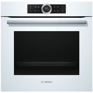 Bosch Serie 8, 71 л, белый - Интегрируемый духовой шкаф HBG632BW1S
