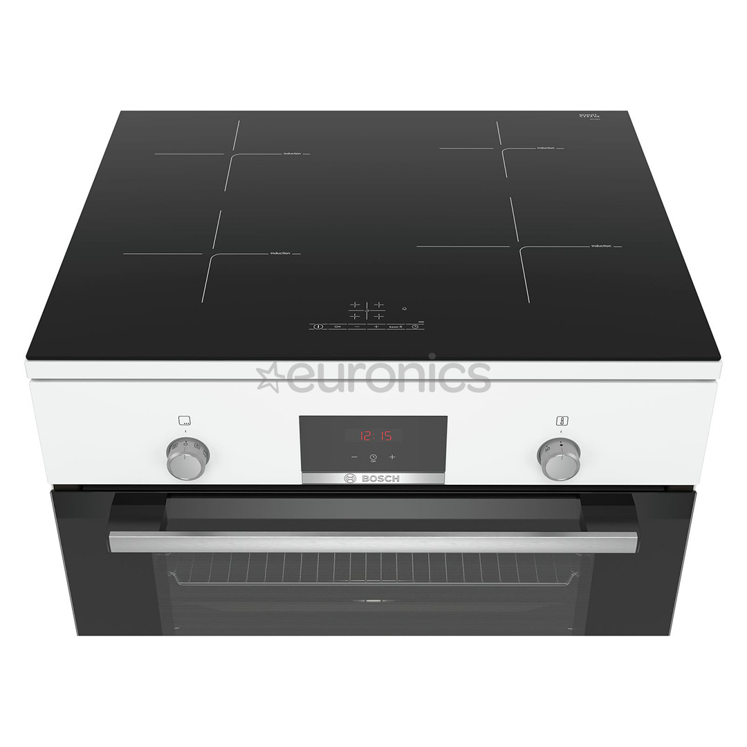 Bosch Serie 4, 66 л, белый - Отдельностоящая индукционная плита