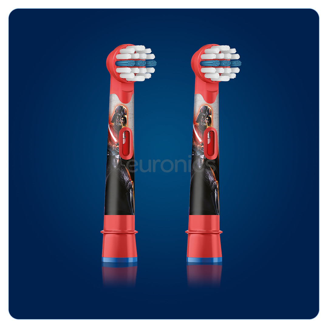 Braun Oral-B Starwars, 2 gab., sarkana  - Uzgaļi bērnu elektriskajai zobu birstei