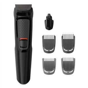 Philips Multigroom 3000, 6 vienā, melna - Trimmeru komplekts