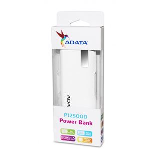 Portatīvais barošanas avots P12500D, Adata / 12500 mAh