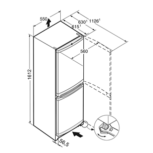 Refrigerator Liebherr (161 cm)