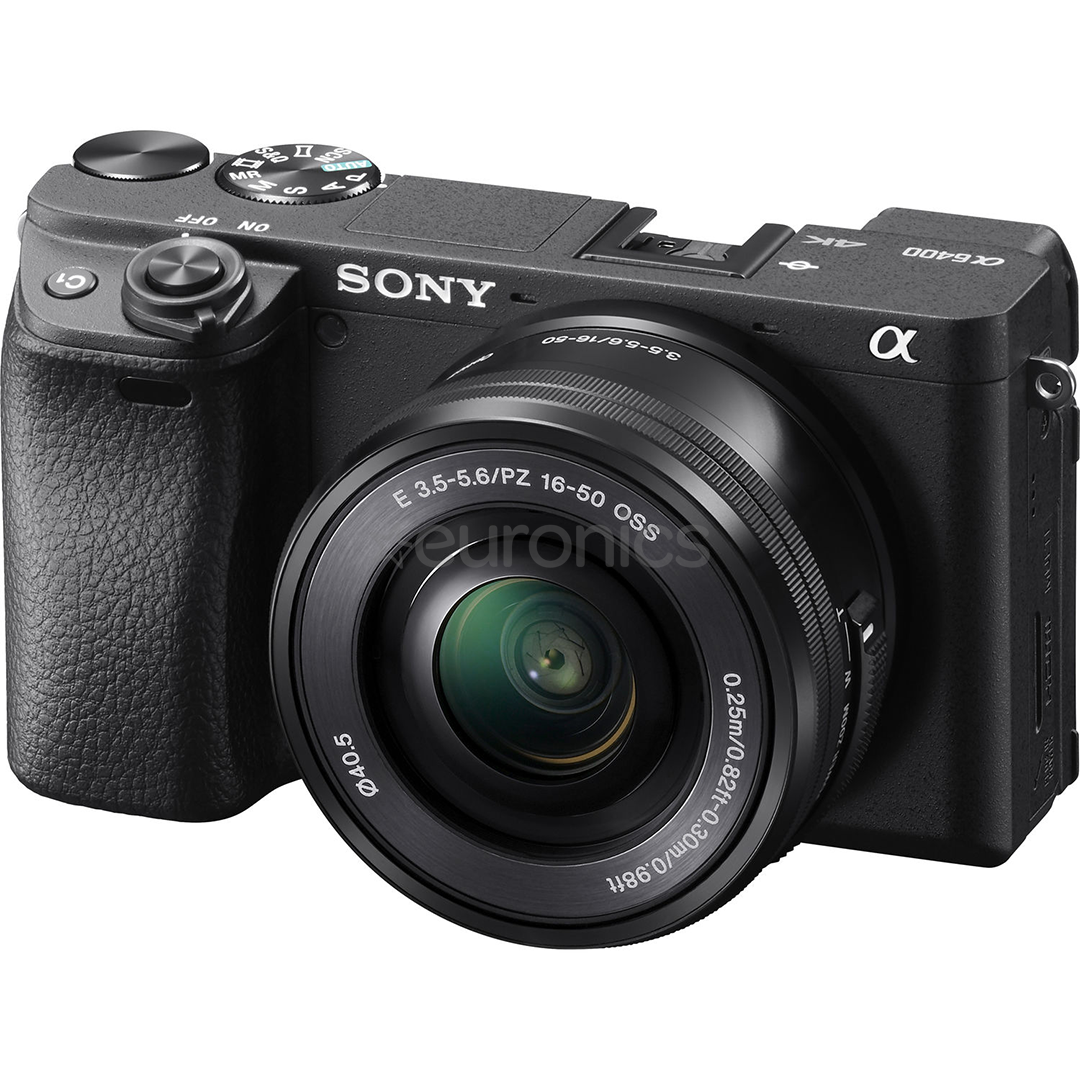 Digitālā fotokamera α6400 + objektīvs 16-50mm, Sony