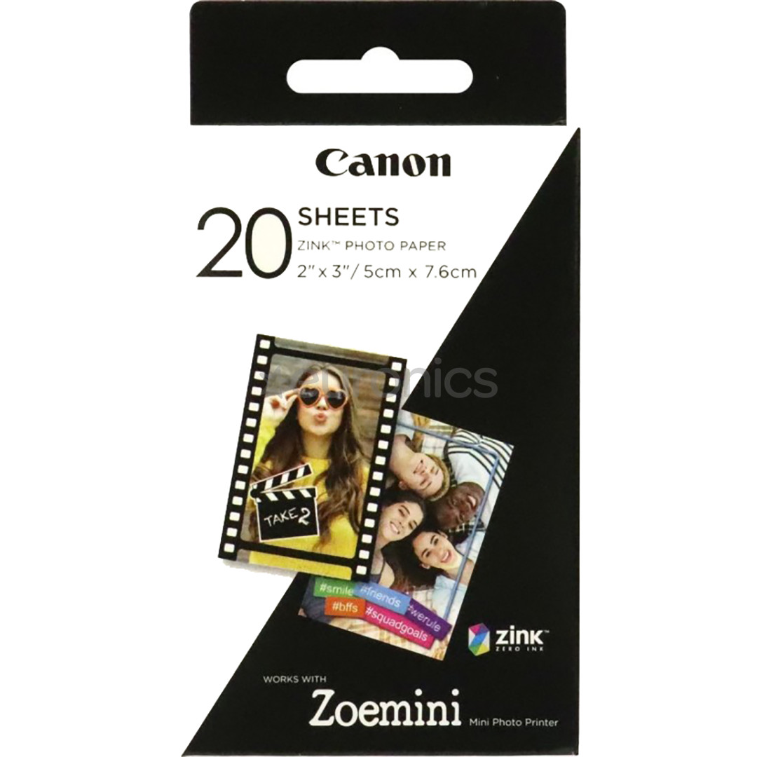 Canon ZINK PAPER ZP-2030, 20 loksnes - Fotopapīrs