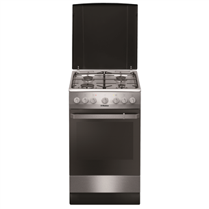 Hansa, 8 programs, 62 L, inox - Freestanding Gas Cooker with Electric Oven