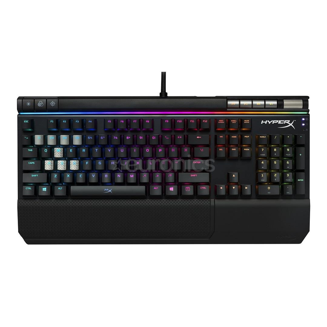 Klaviatūra Alloy Elite RGB Cherry MX Brown, HyperX / ENG