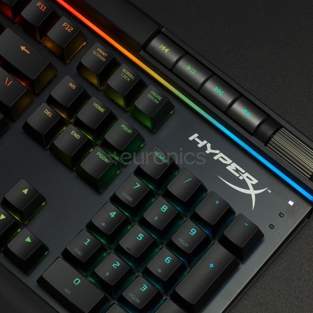 Klaviatūra Alloy Elite RGB Cherry MX Brown, HyperX / ENG