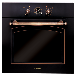 Hansa, 62 L, black - Built-in Retro Oven BOES68269