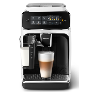 Philips LatteGo 3200, melna/balta - Kafijas automāts EP3243/50