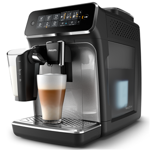 Philips LatteGo 3200, melna/pelēka - Kafijas automāts EP3246/70