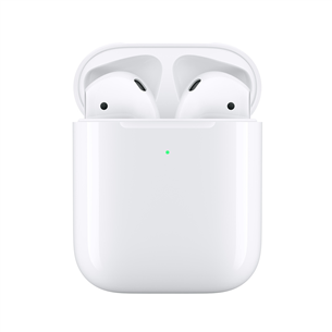 Austiņas AirPods 2 + bezvadu uzlādes kārbiņa Wireless Charging Case, Apple