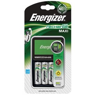 Energizer Recharge Maxi, 4xAA - Lādētājs + baterijas