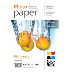 Fotopapīrs A4, ColorWay / 180 g/m2, 20 lpp
