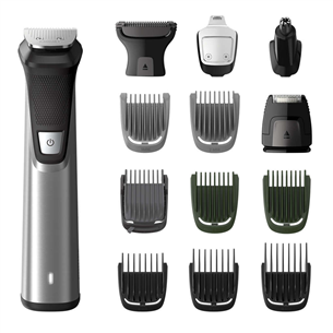 Philips Multigroom 7000 Series, 14 в 1, серебристый/черный  - Мультитриммер MG7745/15