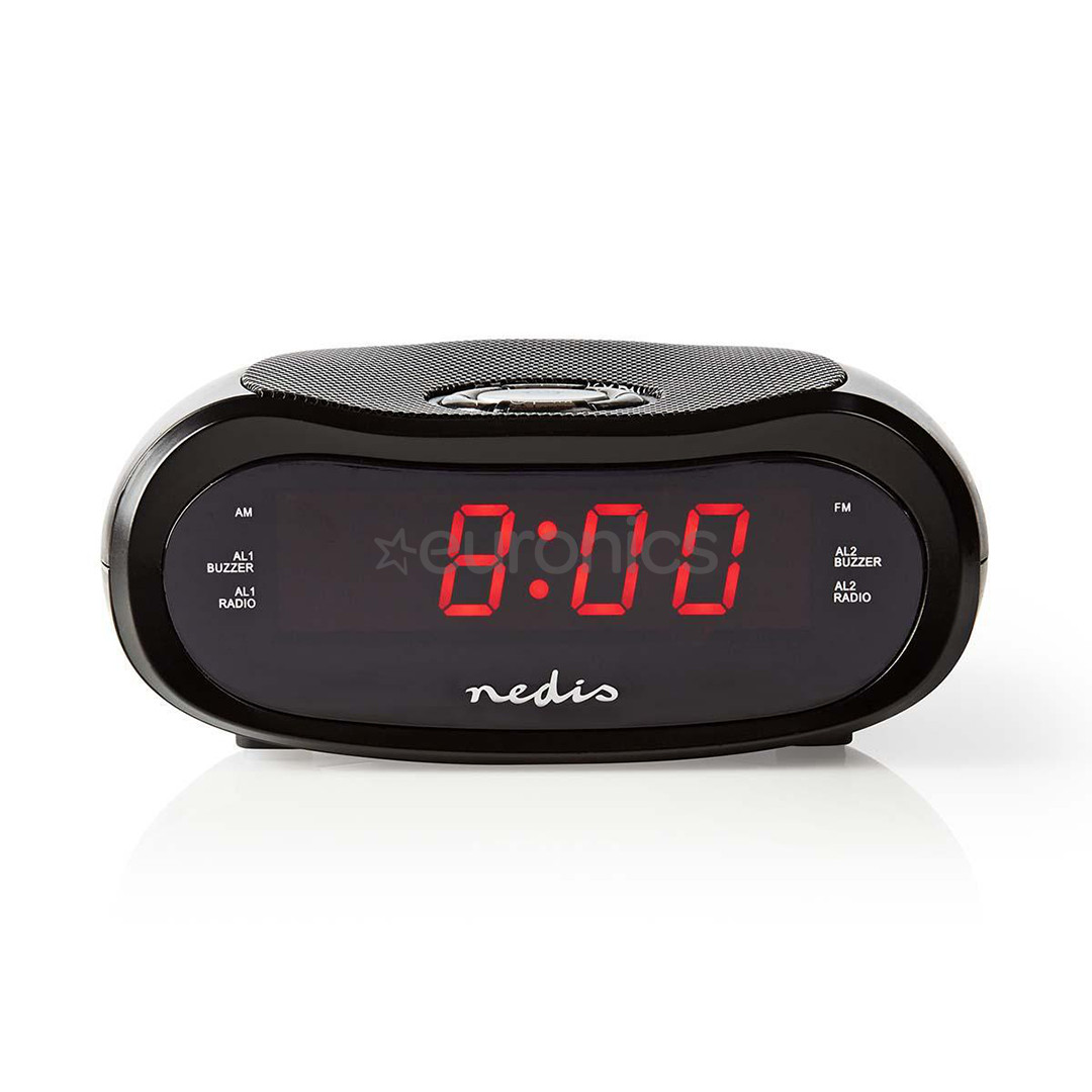 Radio pulkstenis CLAR001BK, Nedis