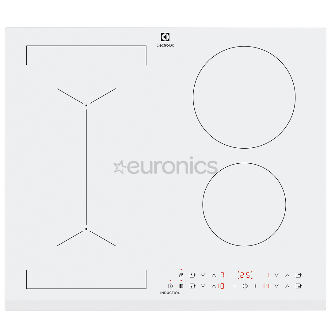 Electrolux, platums 59 cm, balta - Iebūvējama indukcijas plīts virsma