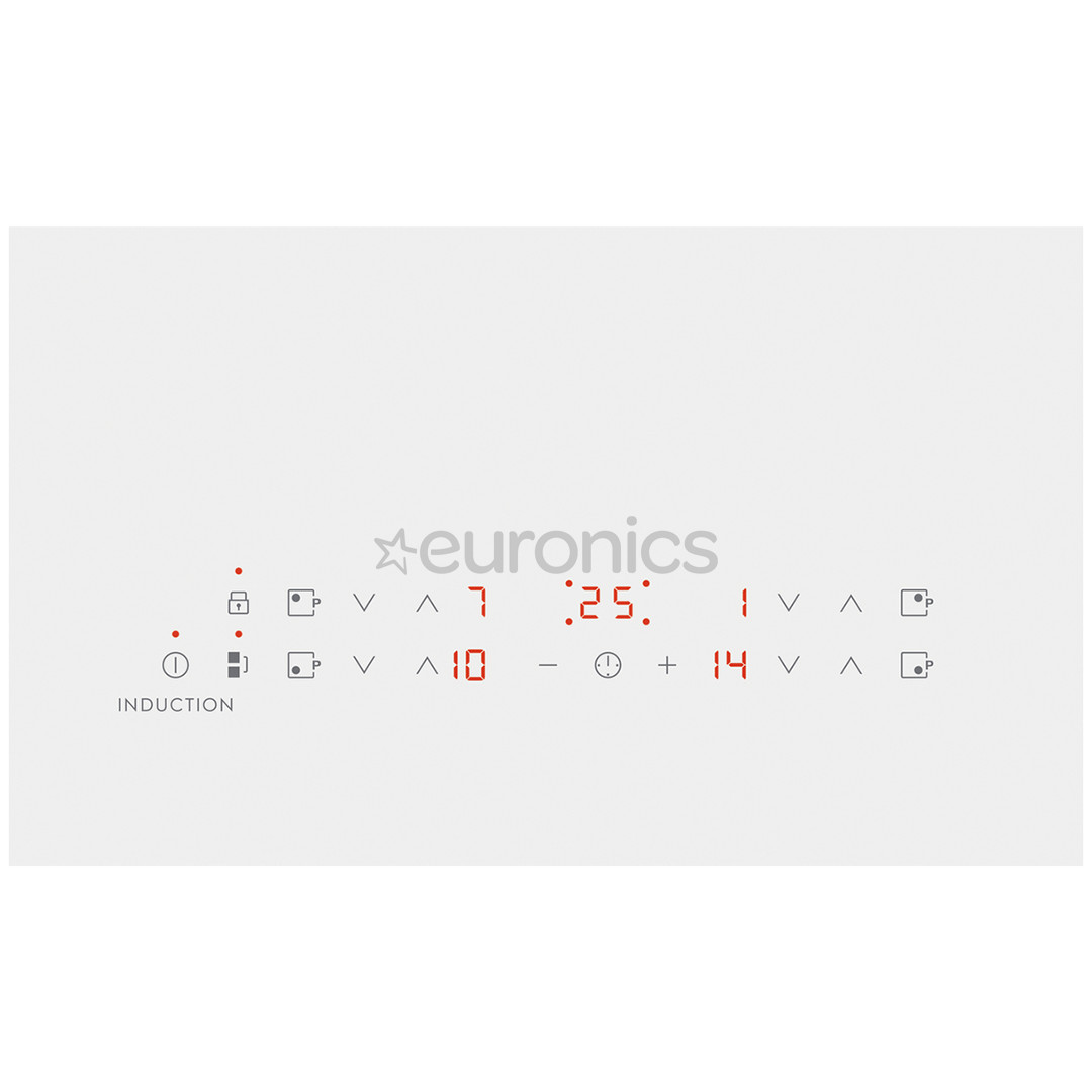 Electrolux, platums 59 cm, balta - Iebūvējama indukcijas plīts virsma