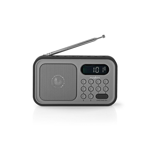 Portatīvais radio atskaņotājs RDFM2200BK, Nedis