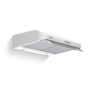 Bosch, 350 m³/h, width 60 cm, white - Cooker Hood