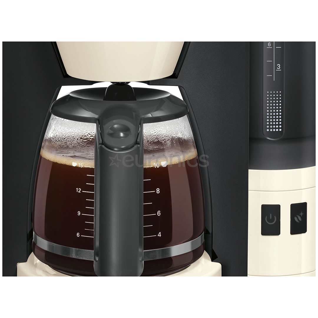 Bosch ComfortLine, ūdens tvertne 1 L, bēša/melna - Kafijas automāts ar filtru