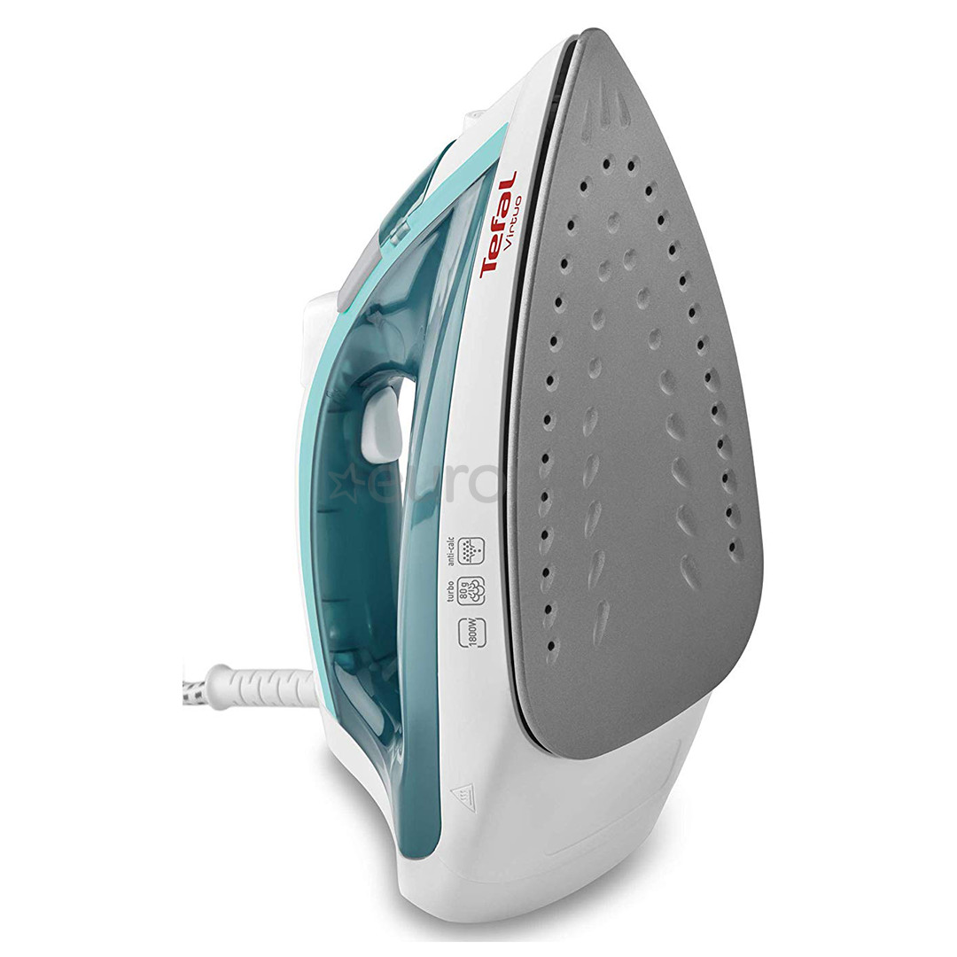 Tefal Virtuo, 1800 W, balta/zaļa - Tvaika gludeklis