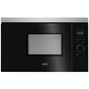 AEG, 17 L, 800 W, black/inox - Built-in Microwave Oven