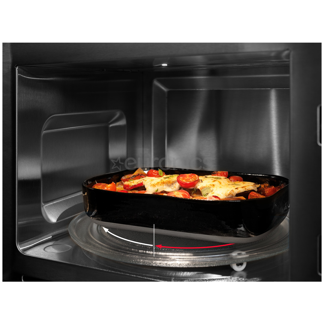 AEG, 17 L, 800 W, black/inox - Built-in Microwave Oven