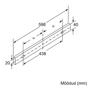 Bosch, 360 m³/h, width 59.8 cm, silver - Built-in Cooker Hood