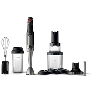 Philips Viva Collection ProMix, 800 W, melna/sudraba - Rokas blenderis