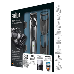 Beard trimmer Braun + Gillette Fusion razor